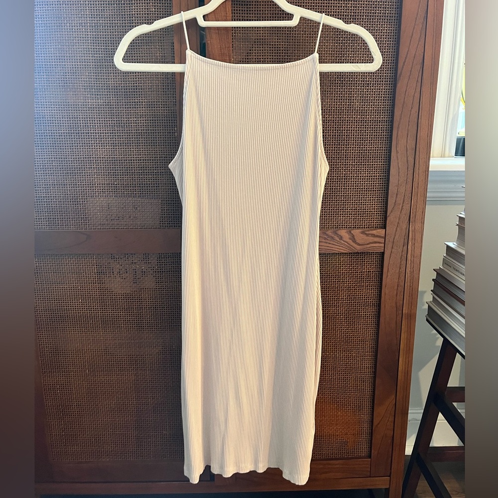 H&M Cream Sleeveless Dress